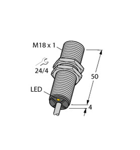 Turck Bi5-G18-Ap6X Inductive Sensor, Standard