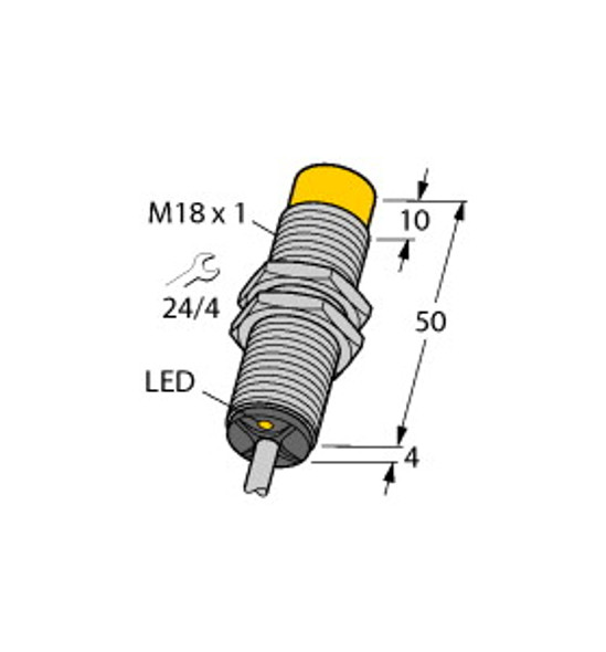 Turck Ni10-G18-Ap6X 7M Inductive Sensor, Standard