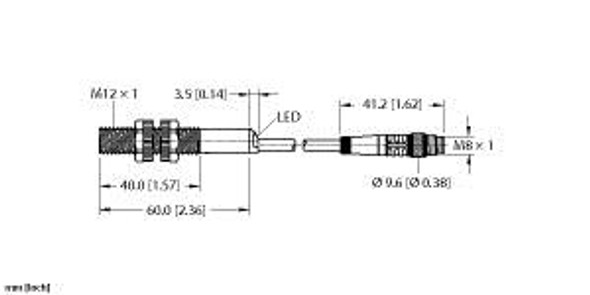 Turck Ni4-S12-Ap6X-0.2-Psg3M Inductive sensor