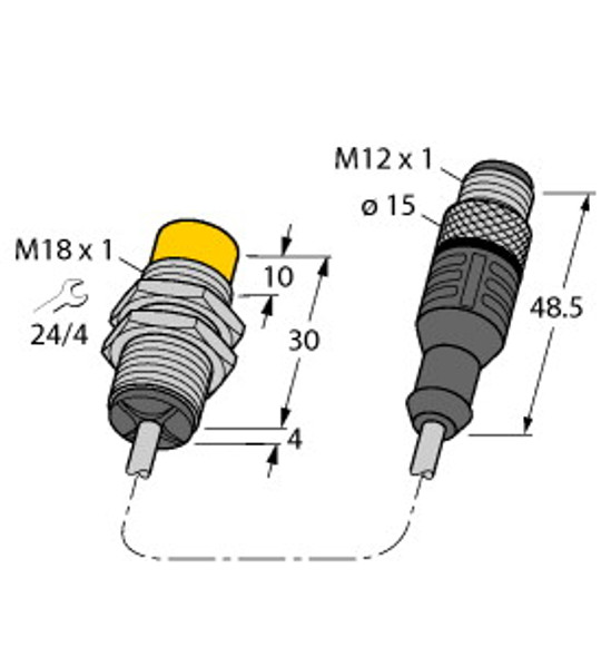 Turck Ni10-G18K-Ap6X-0.2-Rs4T Inductive sensor