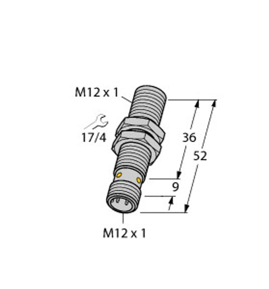 Turck Bim-M12-Ap6X-H1141/S1209 Magnetic Field Sensor, Magnetic-inductive Proximity Sensor