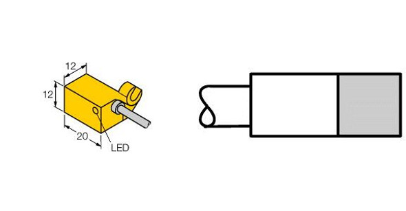 Turck Bim-Qst-Ap6X Magnetic Field Sensor, For Pneumatic Cylinders