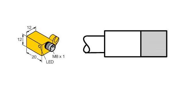 Turck Bim-Qst-An6X-V1131 Magnetic Field Sensor, For Pneumatic Cylinders