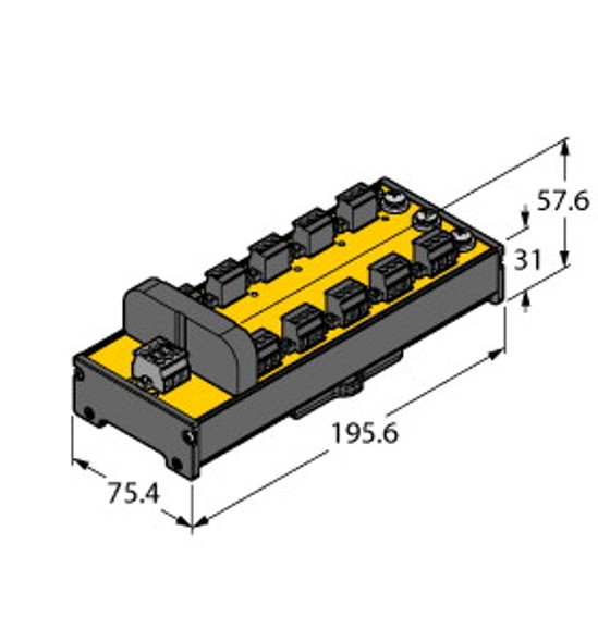 Turck Jrbs-40Dc-10Rv FOUNDATION fieldbus and PROFIBUS-PA, IP20 Junction Box with Short-circuit Protection, 10-channel, FM 15 ATEX 0036 X