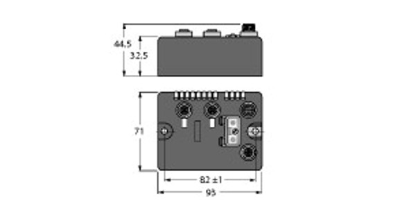 Turck Blcdn-2M12S-2Rfid-S BL compact? fieldbus station for DeviceNet?, Interface for Connection of 2 BL ident Read/Write Heads (HF/UHF), BL ident