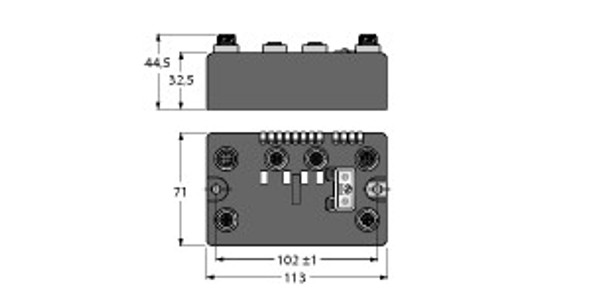 Turck Blcdp-2M12Mt-2Rfid-A BL compact? fieldbus station for PROFIBUS-DP, Interface for Connection of 2 BL ident Read/Write Heads (HF/UHF), BL ident