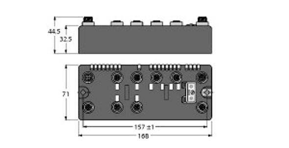 Turck Blcdp-6M12Lt-2Rfid-S-8Xsg-Pd BL compact? fieldbus station for PROFIBUS-DP, Interface for Connection of 2 BL ident Read/Write Heads (HF/UHF) and 8 Configurable Digital PNP Channels, BL ident