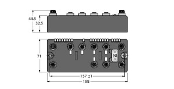 Turck Blcen-6M12Lt-4Iol-2Rfid-S BL compact? multiprotocol fieldbus station for Industrial Ethernet, 4 IO-Link Channels and Interface for Connection of 2 ident Read/Write Heads (HF/UHF), BL ident