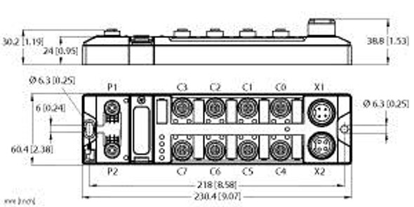 Turck Tben-L4-16Dop Compact Multiprotocol I/O Module for Ethernet, 16 Digital PNP 2-A Outputs