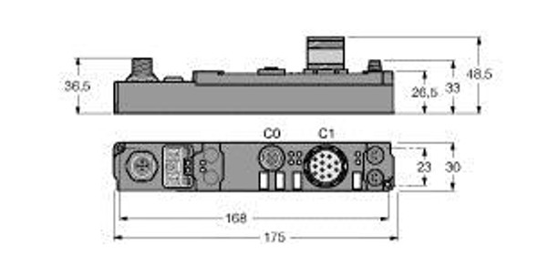 Turck Scob-10S-0001 piconet Stand-alone Module for CANopen, 1-channel Incremental Encoder Interface