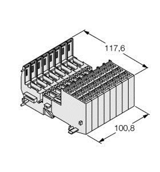 Turck Bl20-B3S-Sbc BL20 base module, Screw connection