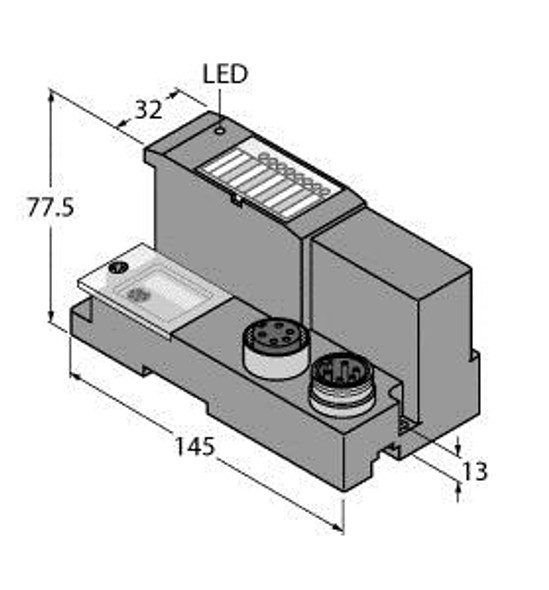 Turck Bl67-Gw-Dn Gateway for BL67 I/O system, Interface for DeviceNet?