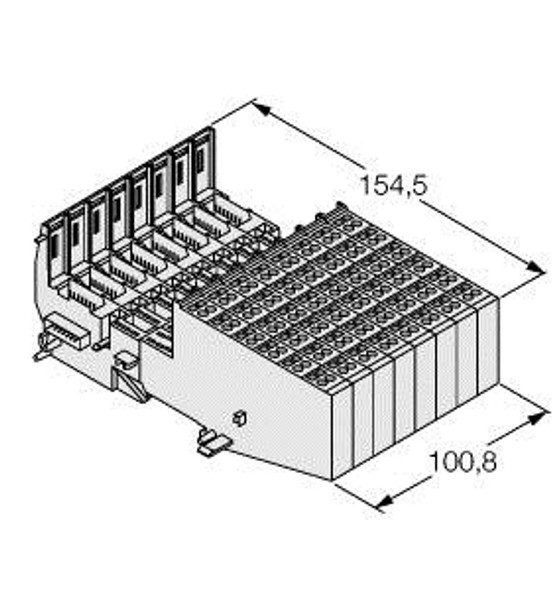 Turck Bl20-B6T-Sbcsbc BL20 base module, Tension spring connection