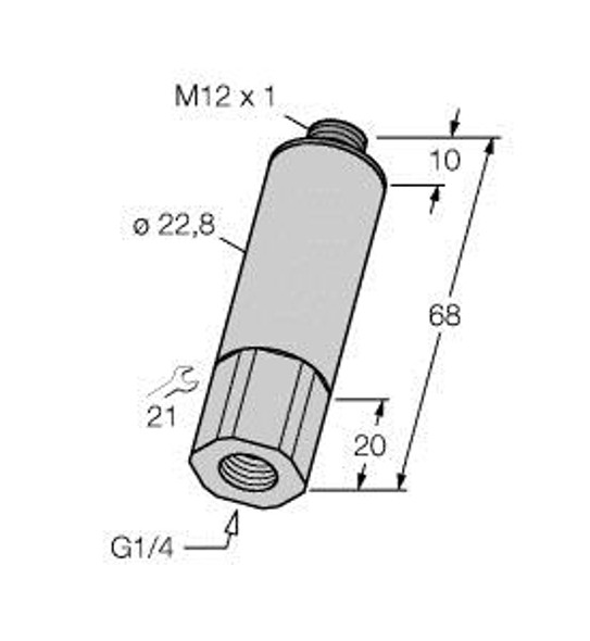 Turck Pt01Vr-11-Li3-H1131 Pressure Transmitter, With Current Output (2-Wire)