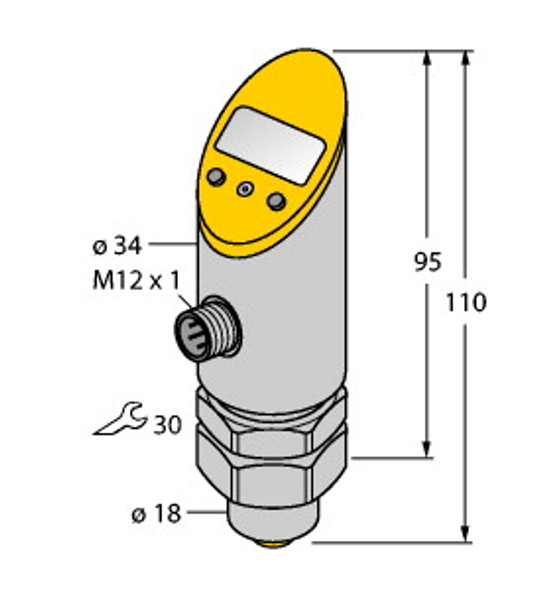 Turck Ts-500-Luupn8X-H1141 Temperature Detection, With Voltage Output and PNP/NPN Transistor Switching Output