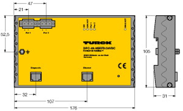 Turck Dpc-49-Hsefd/24Vdc FOUNDATION fieldbus, HSE Field Device
