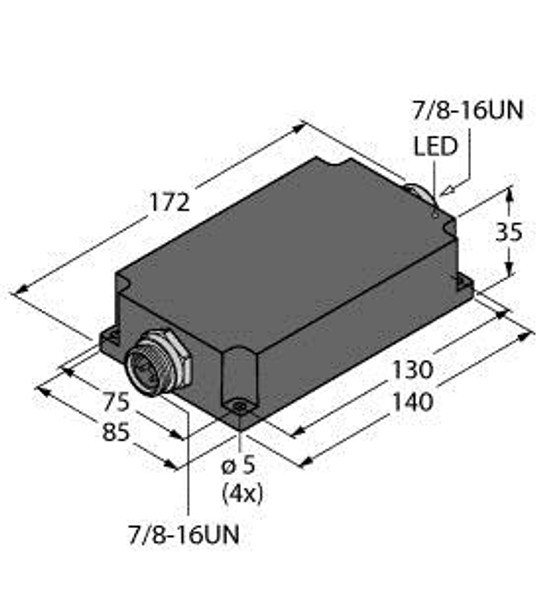 Turck Psu67-11-2420/M Compact power supply module in IP67, 24 VDC output voltage - 2 A output current