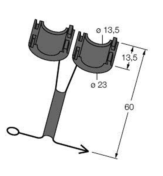 Turck Sc-M12/3Gd Accessories, captive safety clip