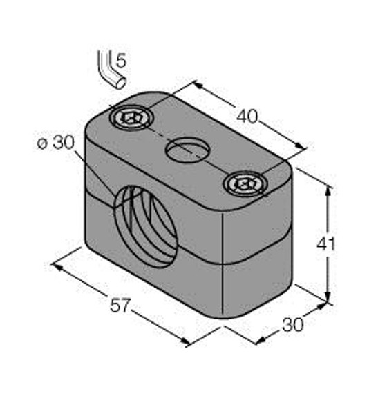 Turck Bss-30 Accessories, Mounting Clamp