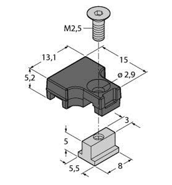 Turck Klt-Unt1 Accessories, Mounting Bracket