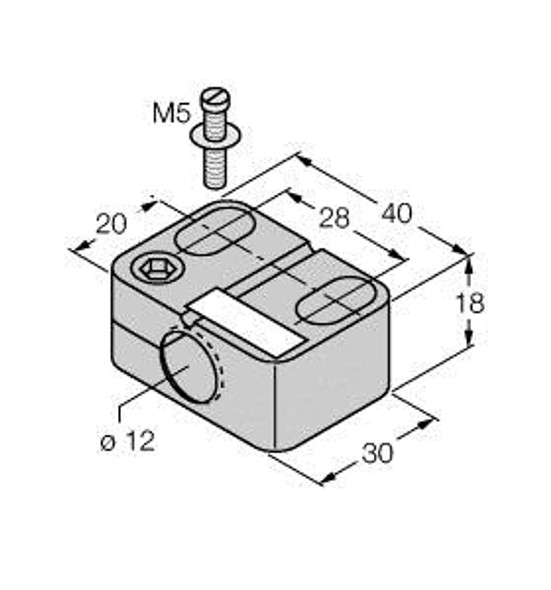 Turck Bst-12B Accessories, Mounting Clamp