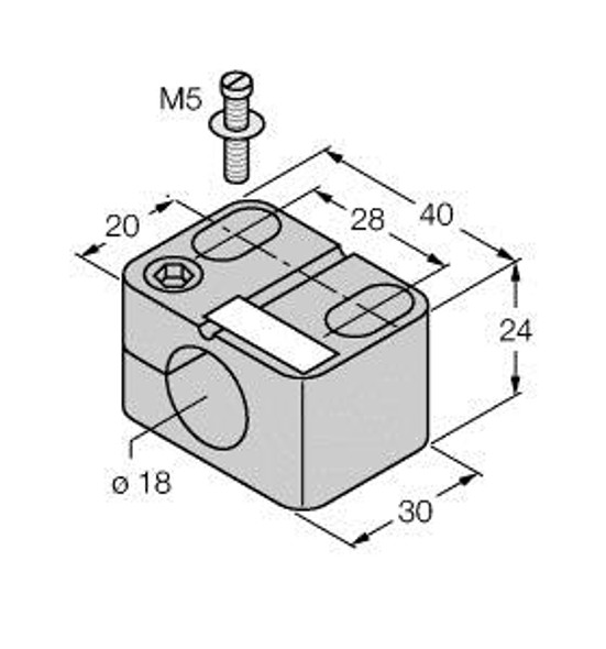 Turck Bst-18N Accessories, Mounting Clamp