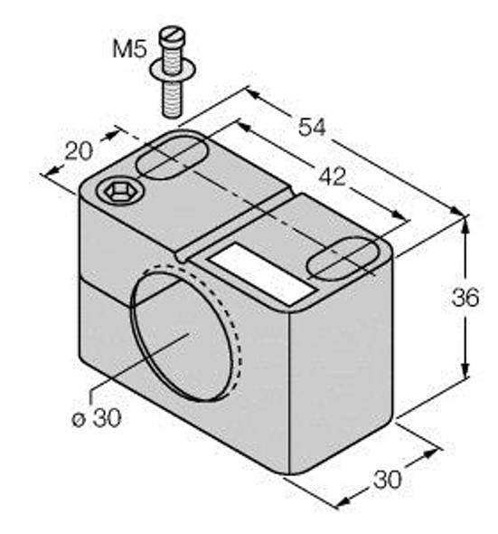 Turck Bst-30B Accessories, Mounting Clamp