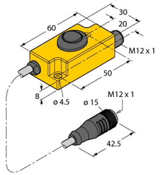 Turck Tx2-Q20L60 Accessories, Teach Adapter