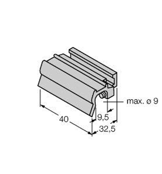 Turck Klz2-Int Accessories, Mounting Bracket, For Tie-rod Cylinders