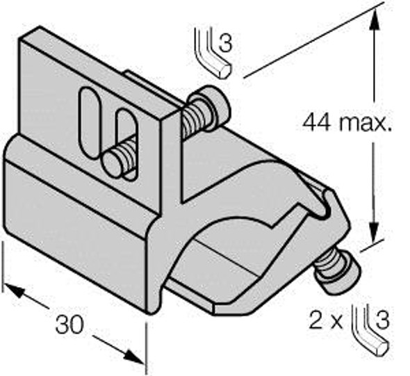 Turck Kli6 Accessories, Mounting Bracket, For Profile Cylinders