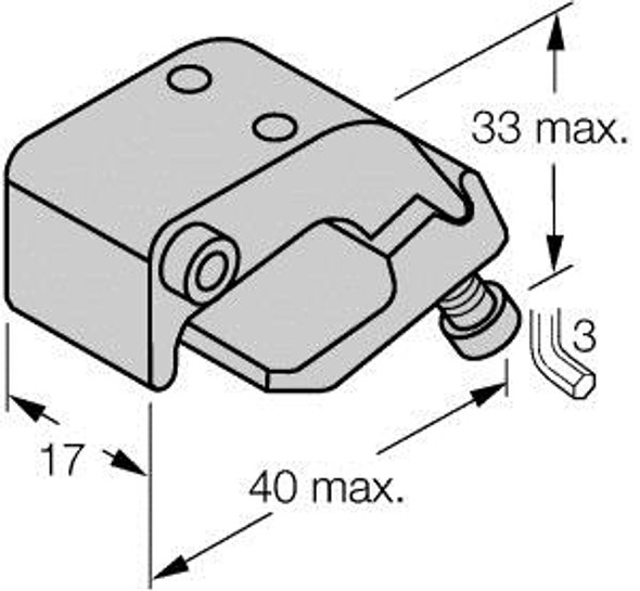 Turck Klq2 Accessories, Mounting Bracket, For Profile Cylinders