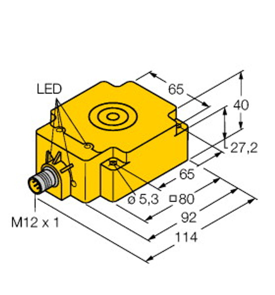 Turck Tnlr-Q80-H1147-Ex Read/write Head, BL ident, BVS 09 ATEX E 122 X