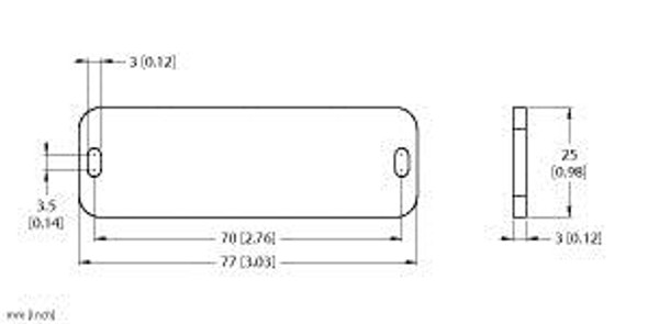 Turck Tw860-960-Q25L77-B-B112 Tag, UHF, BL ident