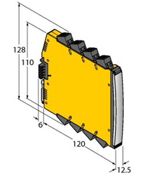 Turck Imx12-Di03-1S-1Nam1R-Pr/24Vdc/Cc Isolating switching amplifier, 1-channel, TV 14 ATEX 147004 X