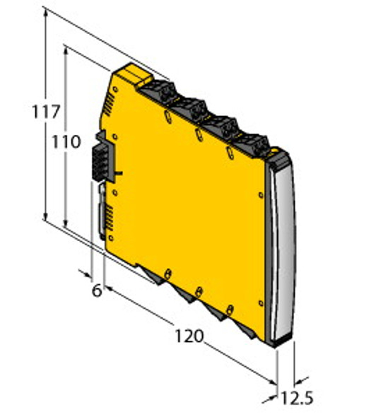 Turck Imx12-Di03-1S-1Nam1T-Pr/24Vdc Isolating switching amplifier, 1-channel, TV 14 ATEX 147004 X