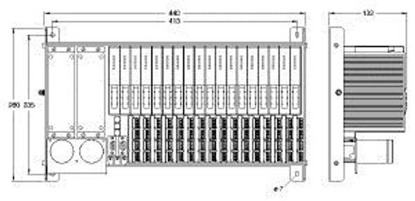 Turck Mt16-2G excom I/O System, Module Rack, Zone 1, for 16 Modules, PTB 00 ATEX 2194 U