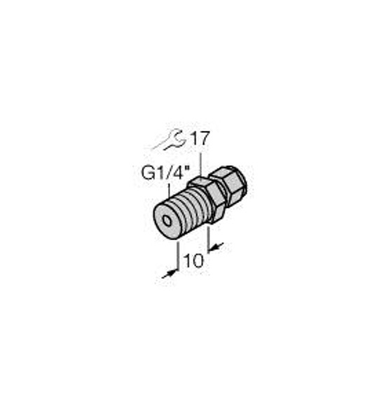 Turck Cf-M-3-G1/4-A4 Accessories, Compression Fitting, For Temperature Sensors