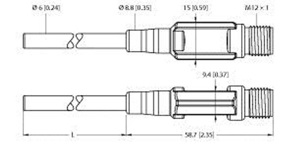 Turck Ttm150C-206A-Cf-Li6-H1140-L150-50/150øC Temperature Detection, With Current Output