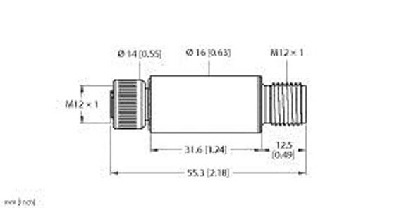 Turck Ttms-100-Liupn-H1140 Temperature Detection, Miniature Transmitter for External Probes