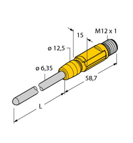 Turck Ttm-206.35A-Cf-Liupn-H1140-L150 Temperature Detection, With Current Output and PNP/NPN Transistor Switching Output