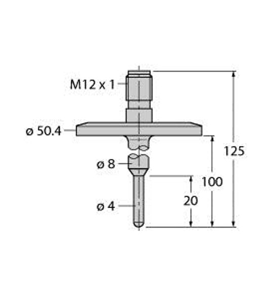 Turck Tp-504A-Tri1.5-H1141-L100 Temperature Detection, Probe