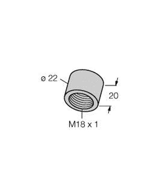 Turck Cap 18N-Ptfe Accessories, Closure Cap