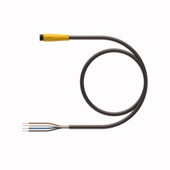 Turck Psg 4-2/S90 Single-ended Cordset, Straight Male Connector