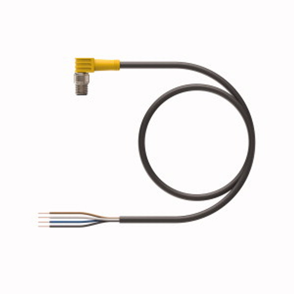 Turck Psw 4M-2/S90 Single-ended Cordset, Right angle Male Connector