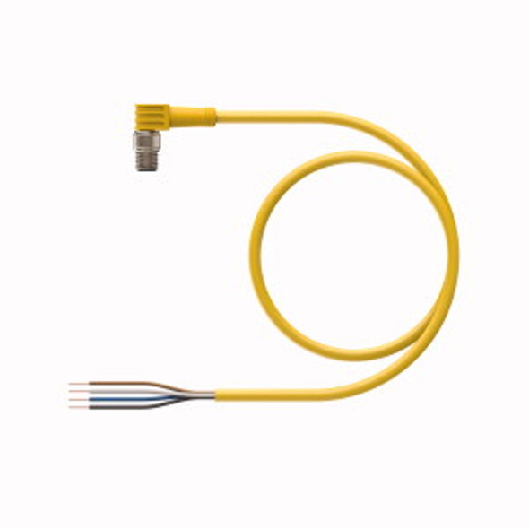 Turck Psw 4M-1 Single-ended Cordset, Right angle Male Connector