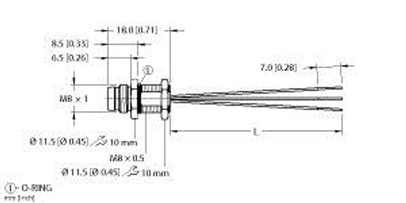 Turck Mfss 3-2 Single-ended Receptacle, Male Receptacle