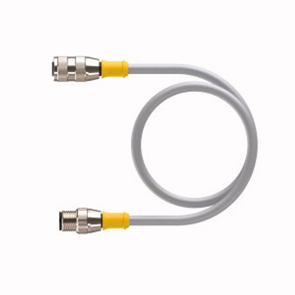Turck Rk 4.2T-1-Rs 4.2T Double-ended Cordset, Straight Female Connector to Straight Male Connector