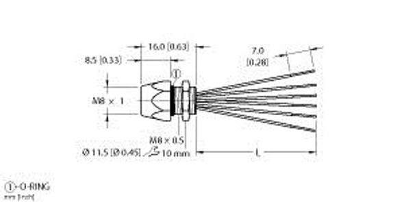 Turck Mfks 6-2 Single-ended Receptacle, Female Receptacle