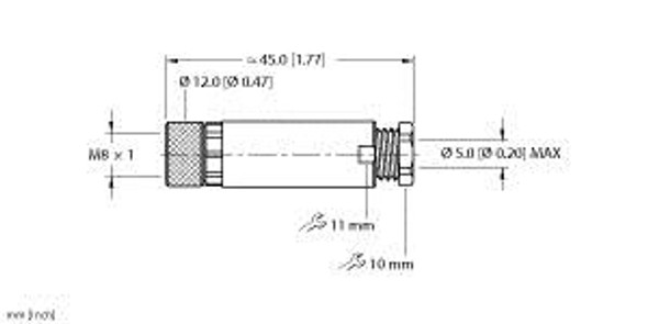 Turck B 5133-0 Straight Female Field-wireable