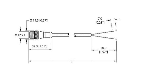 Turck Rs 4.2T-2 Actuator and Sensor Cable, Connection Cable